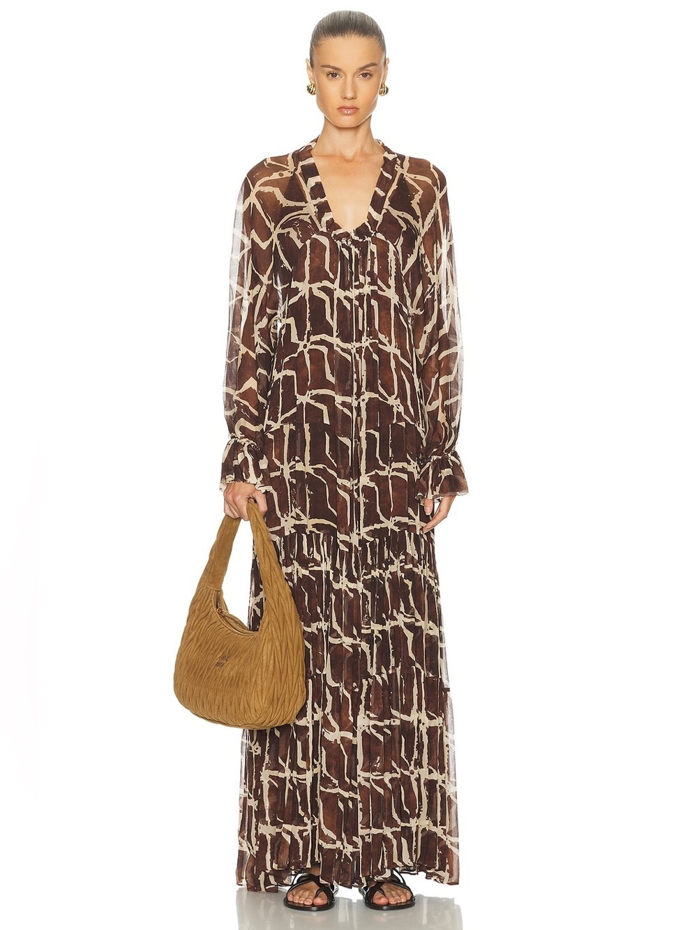ALEXIS Printed Chiffon Maxi Dress | NWT | REVOLVE | Retail $850